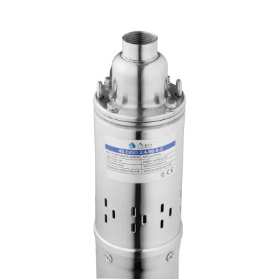 Насос глибинний шнековий Agua 4S QGD2,4-90-0,50 Hmax 90 м Qmax 40 л/хв P 500 Вт з вбудованим конденсатором