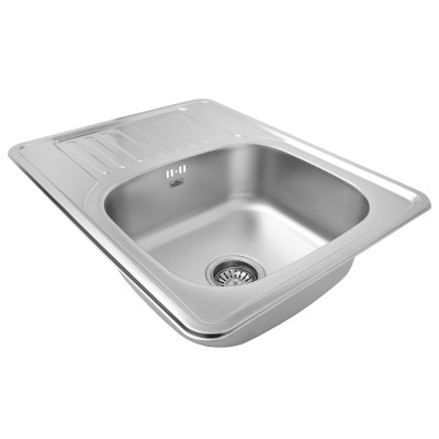 Кухонна мийка Kroner KRP Satin - 6350 (0.8 мм) Кухонна мийка Kroner KRP Satin - 6350 (0.8 мм)