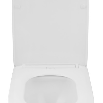 Комплект 4 в 1: Інсталяція GROHE Solido 3 в 1 3884966Q + Унітаз безобідковий Kroner Eifel WHI483429 TORNADO з сидінням Slim Duroplast / Soft-close / Quick relase KE483429WHIT (3884966KE483429)