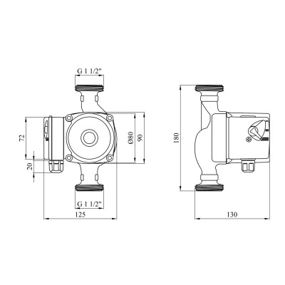 Насос циркуляційний Forwater GPD 25/4-180 (Grundfos) Насос циркуляційний Forwater GPD 25/4-180 (Grundfos)