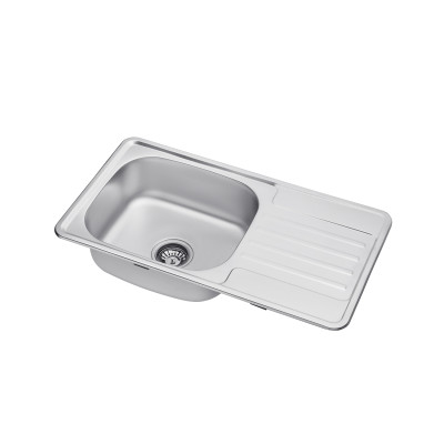 Кухонна мийка Kroner KRP Satin - 7642 (0.8 мм) Кухонна мийка Kroner KRP Satin - 7642 (0.8 мм)