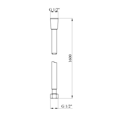 Шланг для душу Kroner KRM - GRP607 Anti-Twist 160 см Шланг для душу Kroner KRM - GRP607 Anti-Twist 160 см