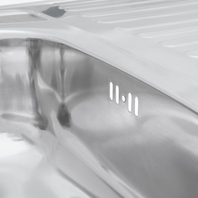 Кухонна мийка накладна Kroner KRP Polierte - 6080L (0.6 мм) Кухонна мийка накладна Kroner KRP Polierte - 6080L (0.6 мм)