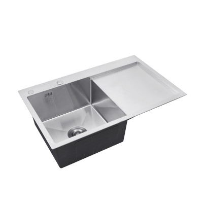 Кухонна мийка Kroner KRP Gebürstet - 7849LHM (3.0/1.0 мм) Кухонна мийка Kroner KRP Gebürstet - 7849LHM (3.0/1.0 мм)