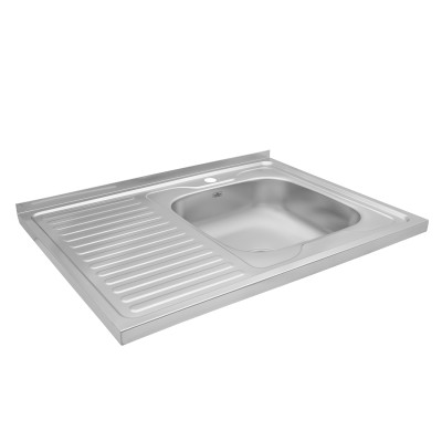 Кухонна мийка накладна Kroner KRP Dekor - 6080R (0.6 мм) Кухонна мийка накладна Kroner KRP Dekor - 6080R (0.6 мм)