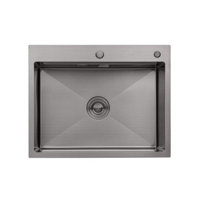 Кухонна мийка Kroner KRP Schwarze - 6350HM PVD (3.0/1.0 мм) Кухонна мийка Kroner KRP Schwarze - 6350HM PVD (3.0/1.0 мм)