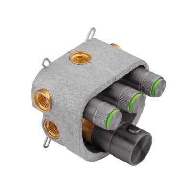 Душова система прихованого монтажу термостатична Kroner Element Thermo 211462-5301 Душова система прихованого монтажу термостатична Kroner Element Thermo 211462-5301