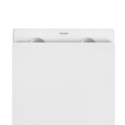 Унітаз підвісний безобідковий Kroner Eifel WHI493436 RIMLESS з сидінням Slim Duroplast / Soft-close / Quick relase (KE493436WHIR)