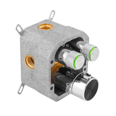 Душова система прихованого монтажу термостатична Kroner Element Thermo 211461-0101 Душова система прихованого монтажу термостатична Kroner Element Thermo 211461-0101