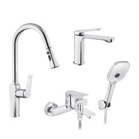 Набор змішувачів Kroner Makon-C060 + змішувач Makon-C030-T+ змішувач Makon-C010