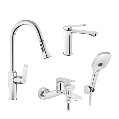 Набор змішувачів Kroner Makon-C060 + змішувач Makon-C030-T+ змішувач Makon-C010 Набор змішувачів Kroner Makon-C060 + змішувач Makon-C030-T+ змішувач Makon-C010