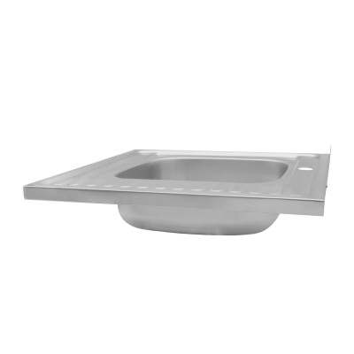 Кухонна мийка накладна Kroner KRP Satin - 6060L (0.6 мм)