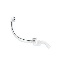 Сифон для ванної ANIplast ''Бриг'' напівавтоматичний, з перехідною трубою 45°40х50, 520 мм металева ручка EM361EU