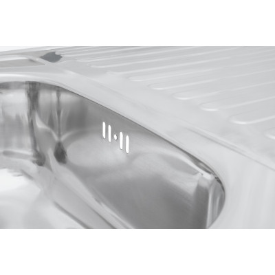 Кухонна мийка накладна Kroner KRP Polierte - 6080L (0.6 мм) Кухонна мийка накладна Kroner KRP Polierte - 6080L (0.6 мм)