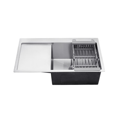 Кухонна мийка Kroner KRP Gebürstet - 7849RHM (3.0/1.0 мм) Кухонна мийка Kroner KRP Gebürstet - 7849RHM (3.0/1.0 мм)