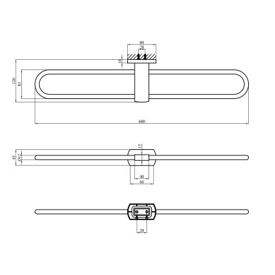 Тримач для рушників Kroner KRM Graz - C95609