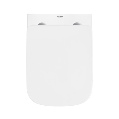 Комплект 4 в 1: Інсталяція GROHE Solido 3 в 1 3884966Q + Унітаз безобідковий Kroner Eifel WHI483429 TORNADO з сидінням Slim Duroplast / Soft-close / Quick relase KE483429WHIT (3884966KE483429)