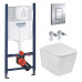 Комплект 4 в 1: Інсталяція GROHE Solido 3 в 1 3884966Q + Унітаз безобідковий Kroner Eifel WHI493436 TORNADO (3884966KE49T)