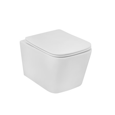 Комплект 4 в 1: Інсталяція GROHE Solido 3 в 1 3884966Q + Унітаз безобідковий Kroner Eifel WHI483429 TORNADO з сидінням Slim Duroplast / Soft-close / Quick relase KE483429WHIT (3884966KE483429)