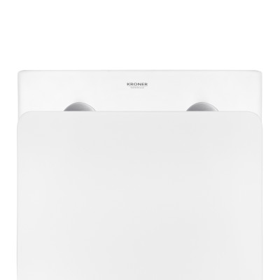 Унітаз підвісний безобідковий Kroner Harz WHI483632 TORNADO з сидінням (KH483632WHIT)