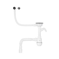 Сифон для кухонної мийки Kroner KRP KS02R-1BLK 3 1/2 Сифон для кухонної мийки Kroner KRP KS02R-1BLK 3 1/2