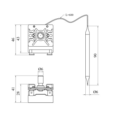 Термостат Kroner 0110 Термостат Kroner 0110