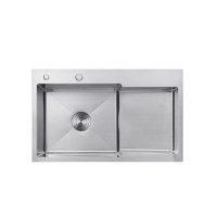Кухонна мийка Kroner KRP Gebürstet - 7848LHM (3.0/1.0 мм) Кухонна мийка Kroner KRP Gebürstet - 7848LHM (3.0/1.0 мм)