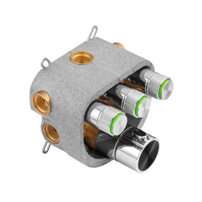 Душова система прихованого монтажу термостатична Kroner Element Thermo 211462-0101 Душова система прихованого монтажу термостатична Kroner Element Thermo 211462-0101