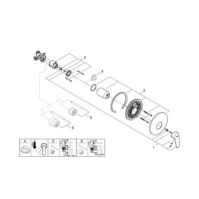 Змішувач прихованого монтажу для душу Grohe Start Flow 29116000 Змішувач прихованого монтажу для душу Grohe Start Flow 29116000