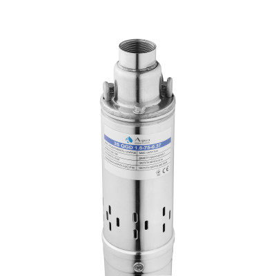 Насос глибинний шнековий Agua 3S QGD 1.8-75-0.37 Hmax 75 м Qmax 30 л/хв P 370 Вт з вбудованим конденсатором