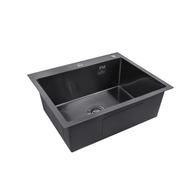 Кухонна мийка Kroner KRP Schwarze - 6050HM PVD (3.0/1.0 мм) Кухонна мийка Kroner KRP Schwarze - 6050HM PVD (3.0/1.0 мм)