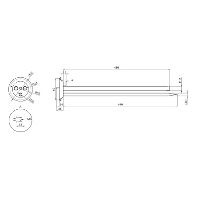 Колба фланець для сухих ТЕНів Kroner Flacher OLD 31300363 Колба фланець для сухих ТЕНів Kroner Flacher OLD 31300363