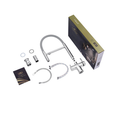 Змішувач для кухні з підключенням до фільтра Kroner KRP Edelstahl Klassisch - ESG03815GRA Змішувач для кухні з підключенням до фільтра Kroner KRP Edelstahl Klassisch - ESG03815GRA