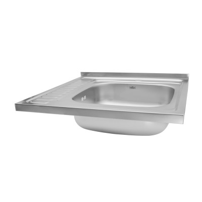 Кухонна мийка накладна Kroner KRP Dekor - 6060R (0.6 мм) Кухонна мийка накладна Kroner KRP Dekor - 6060R (0.6 мм)