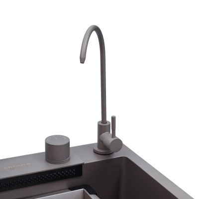 Кухонна мийка Kroner KRP Schwarze - SET7545NG PVD (3.0/0.8 мм) Кухонна мийка Kroner KRP Schwarze - SET7545NG PVD (3.0/0.8 мм)