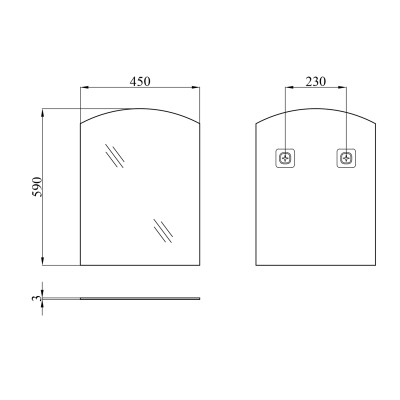 Дзеркало Kroner KRM Belantis - ACS701 Дзеркало Kroner KRM Belantis - ACS701