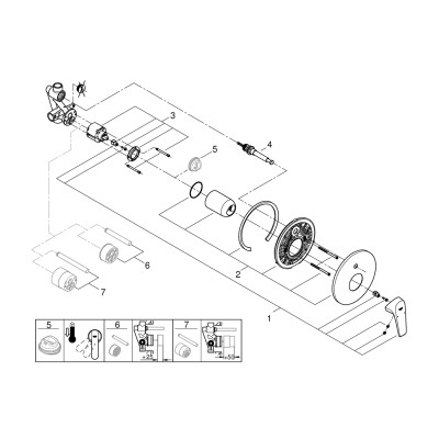Змішувач прихованого монтажу для ванни Grohe Start Flow 29117000 Змішувач прихованого монтажу для ванни Grohe Start Flow 29117000