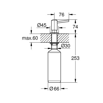 Дозатор для миючого засобу Grohe Contemporary 1021652430