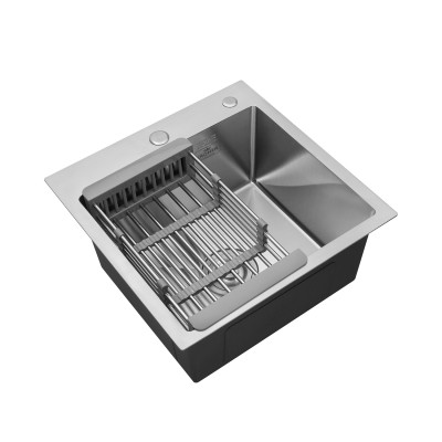 Кухонна мийка Kroner KRP Gebürstet - 4545HM (3.0/1.0 мм) Кухонна мийка Kroner KRP Gebürstet - 4545HM (3.0/1.0 мм)