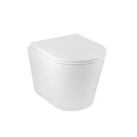 Унітаз підвісний безобідковий Kroner Armada WHI513636 RIMLESS з сидінням Slim Duroplast / Soft-close / Quick relase (KA513636WHIR)