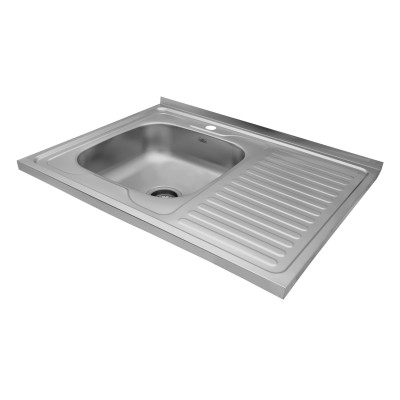 Кухонна мийка накладна Kroner KRP Satin - 6080L (0.6 мм) Кухонна мийка накладна Kroner KRP Satin - 6080L (0.6 мм)