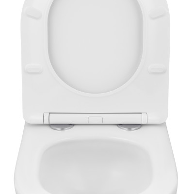 Унітаз підвісний безобідковий Kroner Harz WHI483632 TORNADO з сидінням (KH483632WHIT)