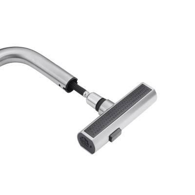 Змішувач для кухні з висувним виливом Kroner KRP Edelstahl Klassisch - ESG03918