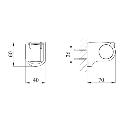 Тримач для душу Kroner KRM - C923 Тримач для душу Kroner KRM - C923