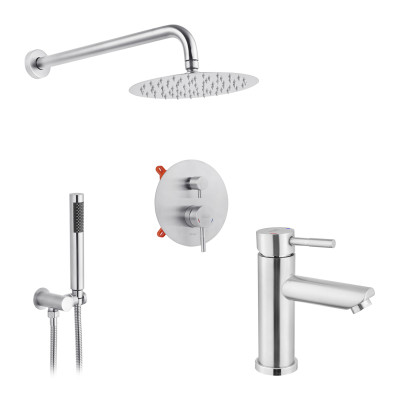 Набор 2 в 1 душова система Kroner Edelstahl Klassisch-ESG082 + змішувач Edelstahl Klassisch-ESG010 Набор 2 в 1 душова система Kroner Edelstahl Klassisch-ESG082 + змішувач Edelstahl Klassisch-ESG010