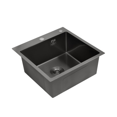Кухонна мийка Kroner KRP Schwarze - 4545HM PVD (3.0/1.0 мм) Кухонна мийка Kroner KRP Schwarze - 4545HM PVD (3.0/1.0 мм)