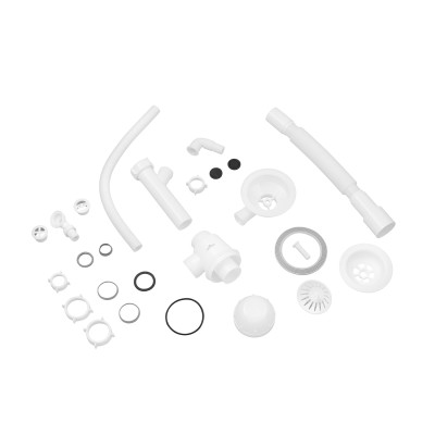 Сифон для кухонної мийки Kroner KRP KS02R-1WHI 3 1/2