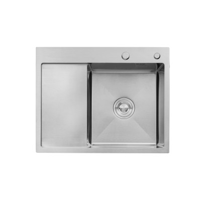 Кухонна мийка Kroner KRP Gebürstet - 6350RHM (3.0/1.0 мм) Кухонна мийка Kroner KRP Gebürstet - 6350RHM (3.0/1.0 мм)
