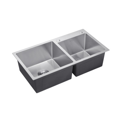 Кухонна мийка Kroner KRP Gebürstet - 7843ZHM (3.0/1.0 мм) Кухонна мийка Kroner KRP Gebürstet - 7843ZHM (3.0/1.0 мм)