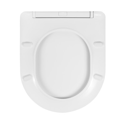 Унітаз підвісний безобідковий Kroner Harz WHI483632 TORNADO з сидінням (KH483632WHIT)